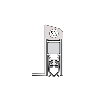 Absenkdichtung (silber / 985 mm) / beidseitig verwenbar