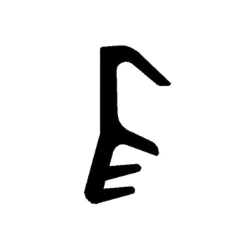 Flügelfalzdichtung für 12 mm Falzhöhe in weiß, 2810, R 011/2