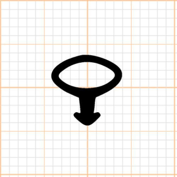 Preview: Schlauchdichtung in schwarz, 28131