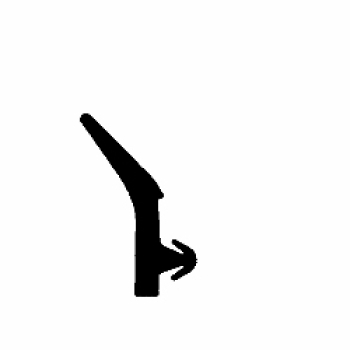 Lippendichtung in schwarz, 29480, R023/1