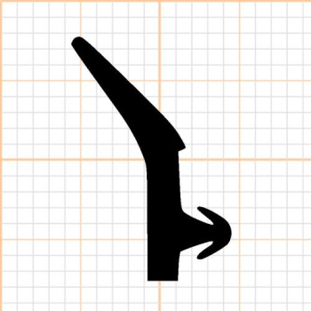 Preview: Lippendichtung in schwarz, 29480, R023/1