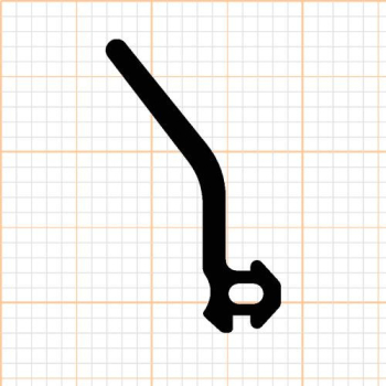 Preview: Lippendichtung in schwarz, 30288, R021/1