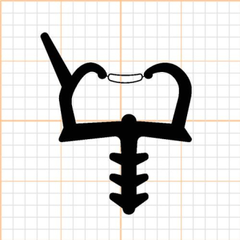 Preview: Holzzargendichtung für 12 mm Falzbreite, 31957 (06559), R012/4