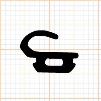 Preview: Lippendichtung in schwarz, 34934