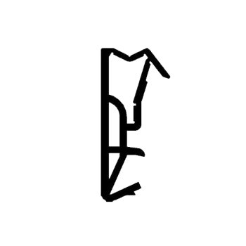 Fensterdichtung für 15 mm Falzhöhe in schwarz, 3916, R 011/4