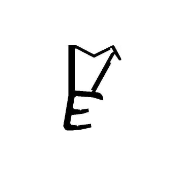 Flügelfalzdichtung für 10 mm Falzhöhe in weiß, 44551, R 011/2