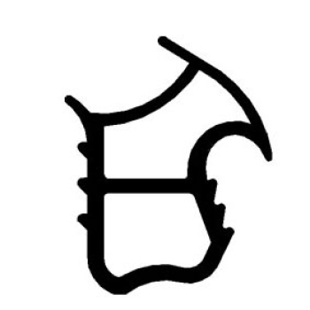 Stahlzargendichtung in weiß, R 013/2