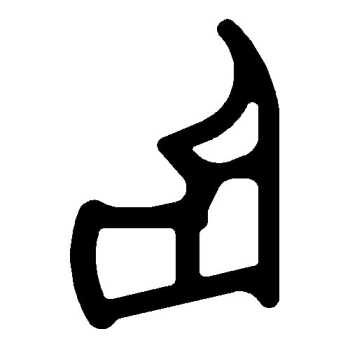 Stahlzargendichtung in grau, 49082