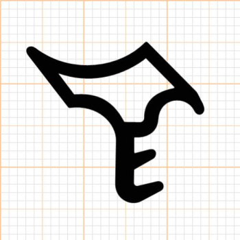 Preview: Stahlzargendichtung in schwarz, 55342 (47743)