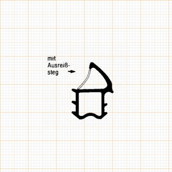 Preview: Stahlzargendichtung in grau, R 013/2