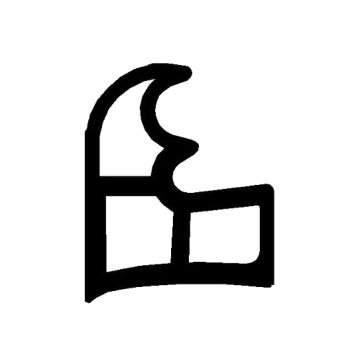 Stahlzargendichtung in grau, 8508