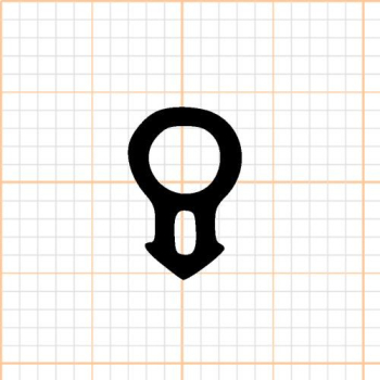 Preview: Schlauchdichtung in schwarz, 30851(04722)