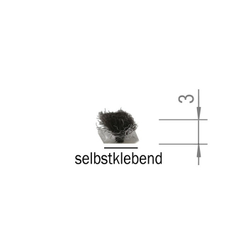 Bürstendichtung selbstklebend (4,8 mm x 3 mm / ..., R 022/1