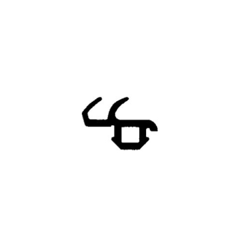 Lippendichtung in schwarz, 66355, R021/1