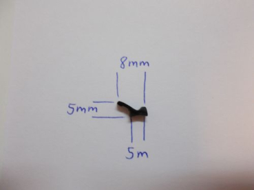 Lippendichtung in schwarz, RE102, R024/1