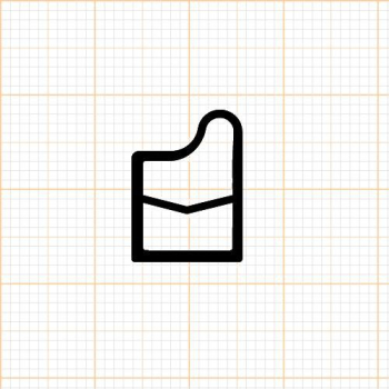 Preview: Stahlzargendichtung in grau, 59449, R 014/1
