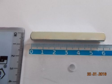 Preview: Vierkantstift Olivenstift 7 x 7 x 60 mm, verzinkt