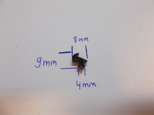 Lippendichtung in schwarz, 11130 R021/1