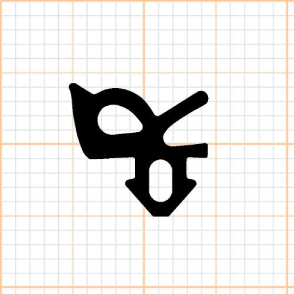 Schlauchdichtung in schwarz, 25680, R021/2