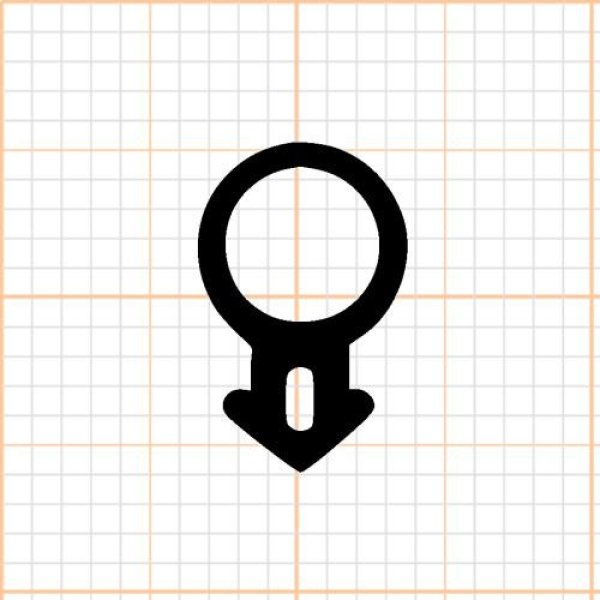 Schlauchdichtung in schwarz, 29800, R021/4