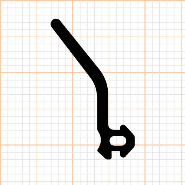 Lippendichtung in schwarz, 30288, R021/1