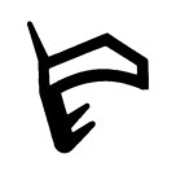 Holzzargendichtung für 12 mm Falzbreite 31629, R012/3