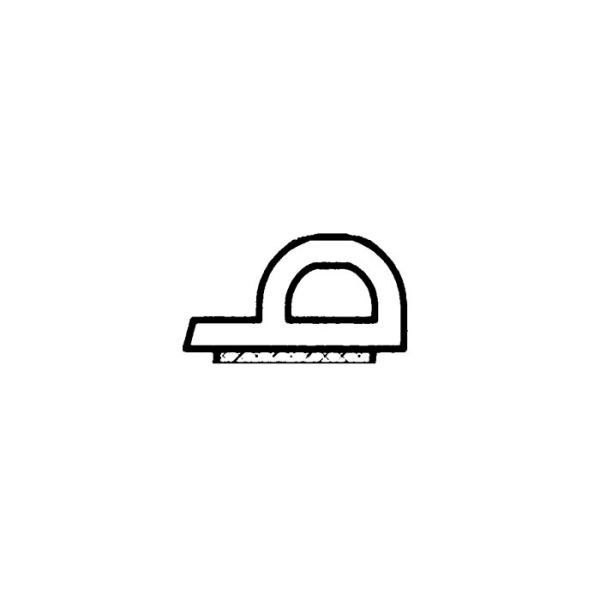 P-Profil 8 mm breit, für 3-5 mm Spalt in braun 36495, R022/3