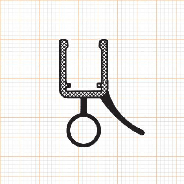 Duschdichtung in transparent, 44155