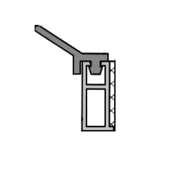 Anpressdichtung (weiß / 2000 mm), 44353