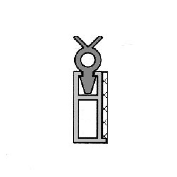 Anpressdichtung (braun / 2000 mm), 44919