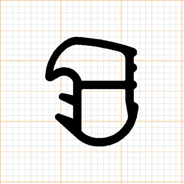 Stahlzargendichtung in weiß, 46654