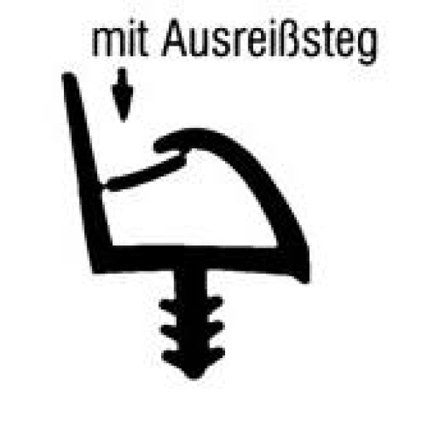 Holzzargendichtung in beige für 12 mm Falzbreite, 47606 (33678)