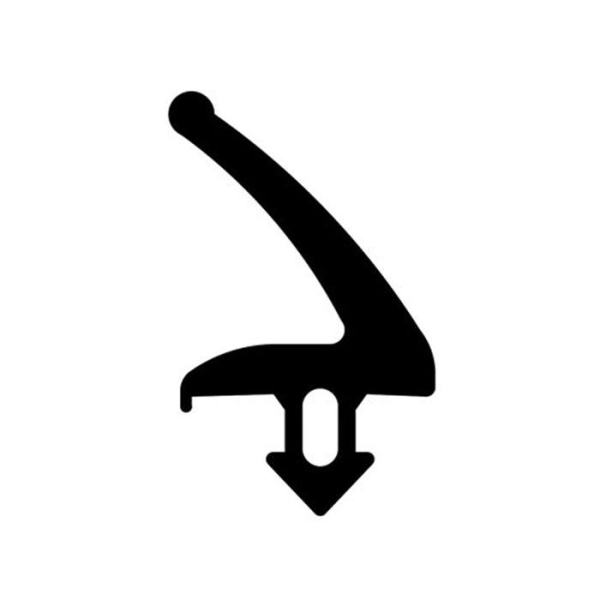 Dachfensterdichtung in schwarz, 49334, R024/4