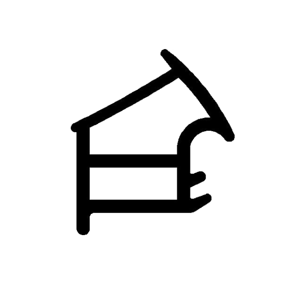 Stahlzargendichtung in grau, 49907, R014/4