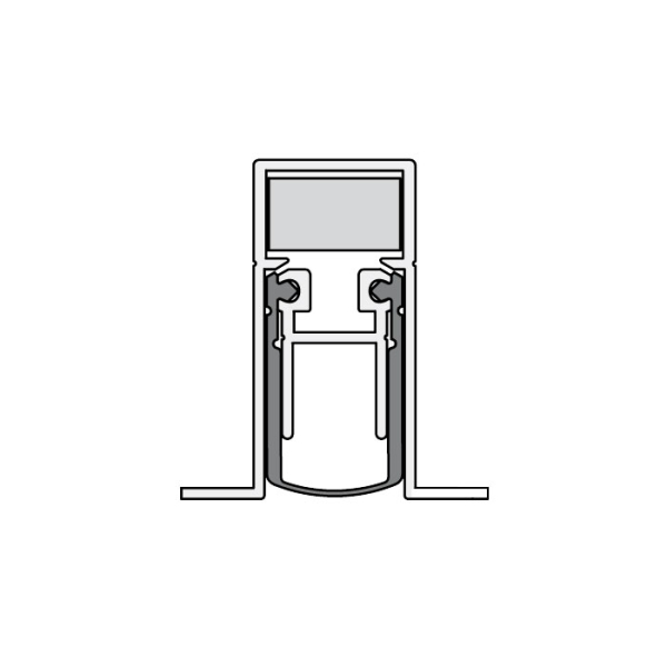 Absenkdichtung (alu-werkblank / 833 mm)
