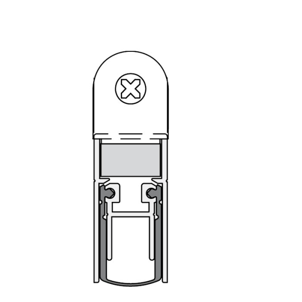 Absenkdichtung (alu-werkblank / 833 mm)