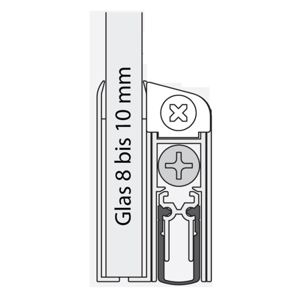 Absenkdichtung (alu-werkblank / 833 mm)