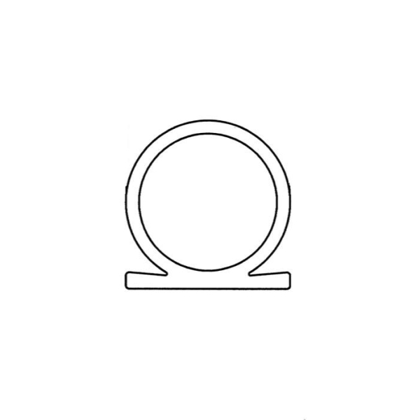 Omegadichtung 8 mm breit, für 1-8 mm Spalt in braun, 54086, R022/2
