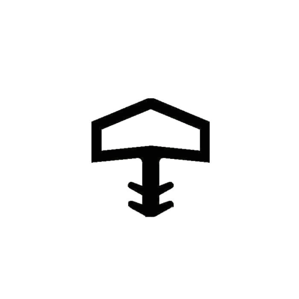 Holzzargendichtung für 12 mm Falzbreite in grau 54680, R012/1