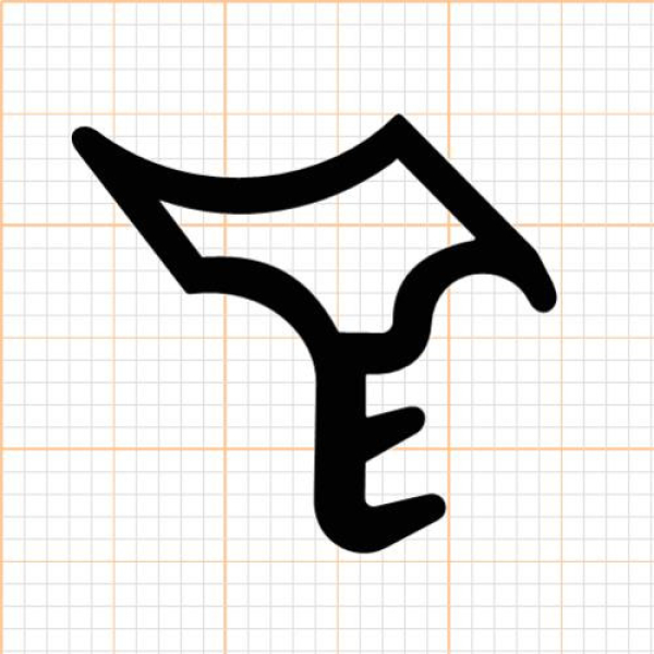 Stahlzargendichtung in weiß, 55359, R 013/4