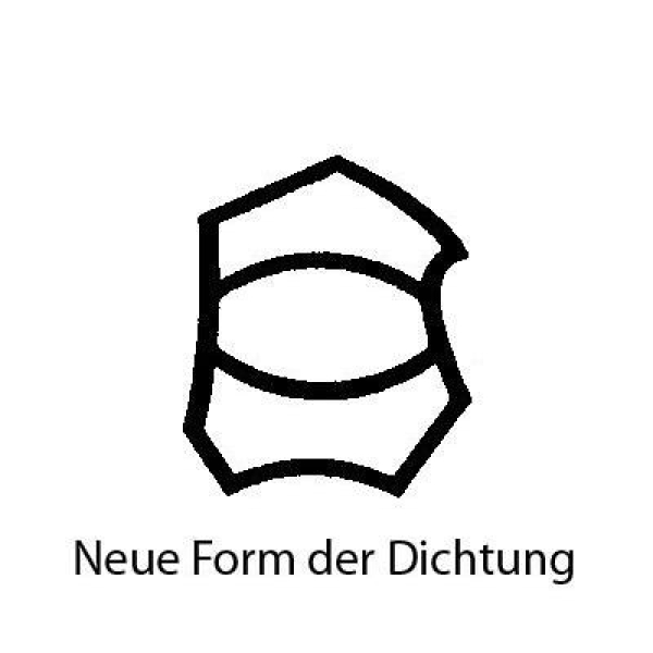 Stahlzargendichtung in weiß, 55854