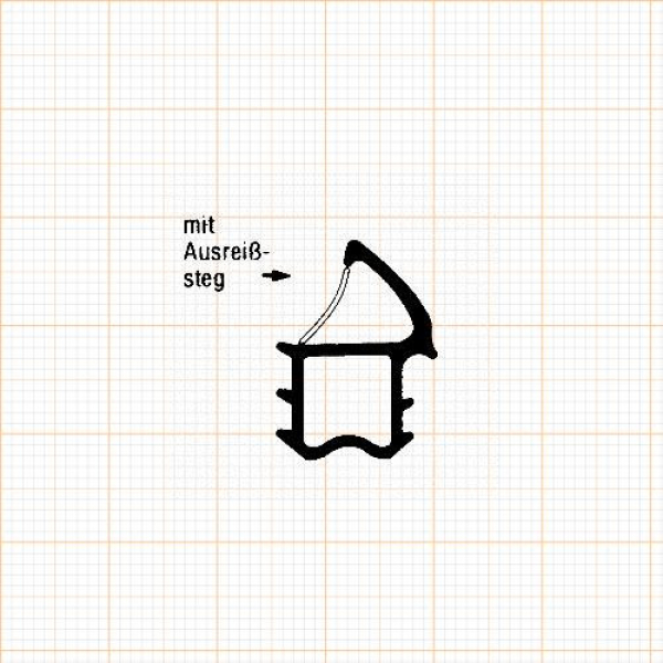 Stahlzargendichtung in grau, R 013/2