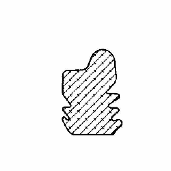 Stahlzargendichtung in weiß