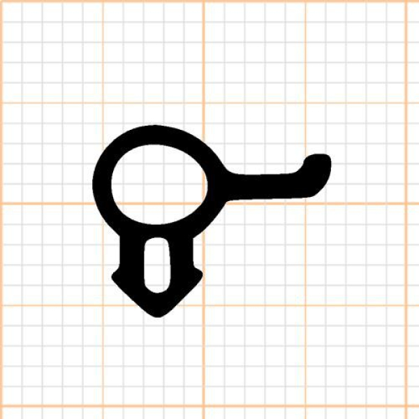 Schlauchdichtung in schwarz, 29404, R021/3