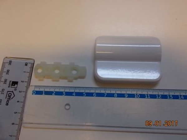 Balkontürgriff BG 121 aus Aluminium in weiss