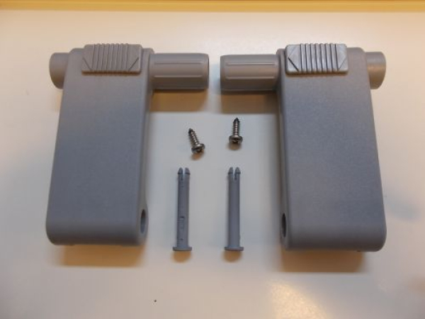 Griffhebel Braas/Dörken Atelier Fenster für BA/DA 55/80-135/140 AF 91 grau Set