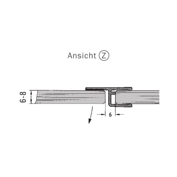 Duschdichtung (6-8 mm / 2010 mm), 44032