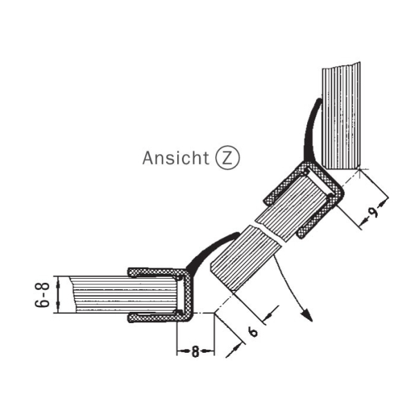 Duschdichtung (6-8 mm / 2010 mm), 44049
