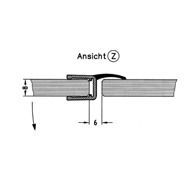 Duschdichtung (6-8 mm / 2010 mm), 44063