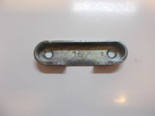 Schließblech rund für Kaba 16 mm breit, Zinkdruckguss